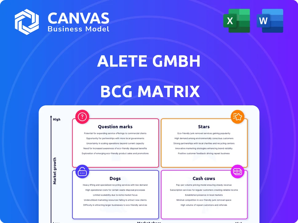 ALETE GMBH BCG MATRIX TEMPLATE RESEARCH
