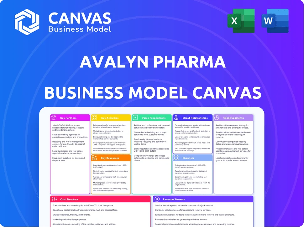 AVALYN PHARMA BUSINESS MODEL CANVAS TEMPLATE RESEARCH