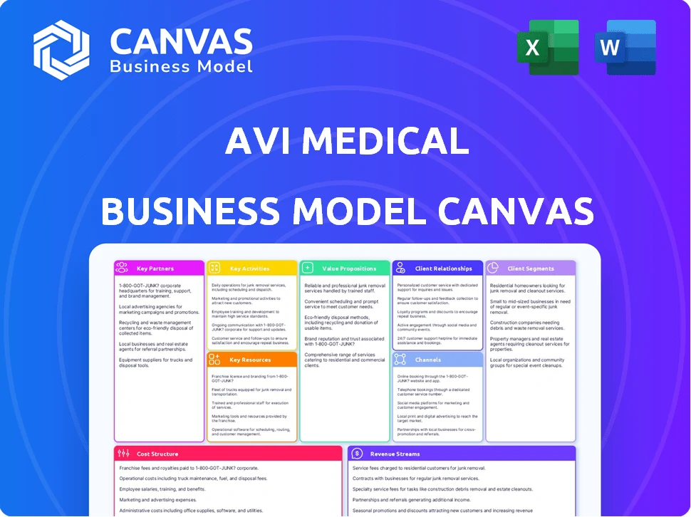 AVI MEDICAL BUSINESS MODEL CANVAS TEMPLATE RESEARCH