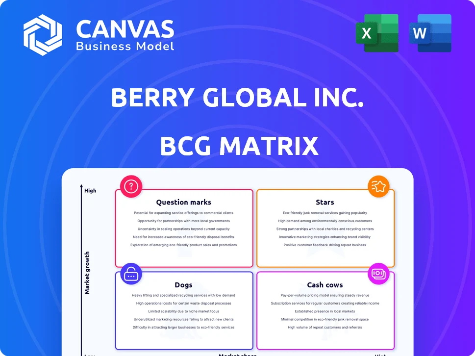 BERRY GLOBAL INC. BCG MATRIX TEMPLATE RESEARCH