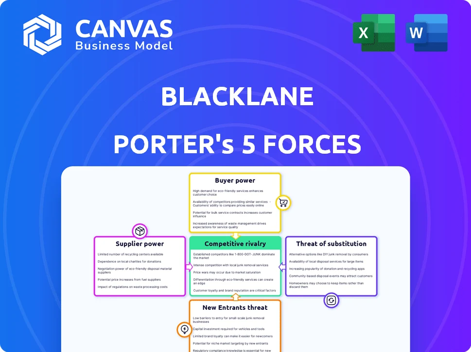 BLACKLANE PORTER'S FIVE FORCES TEMPLATE RESEARCH