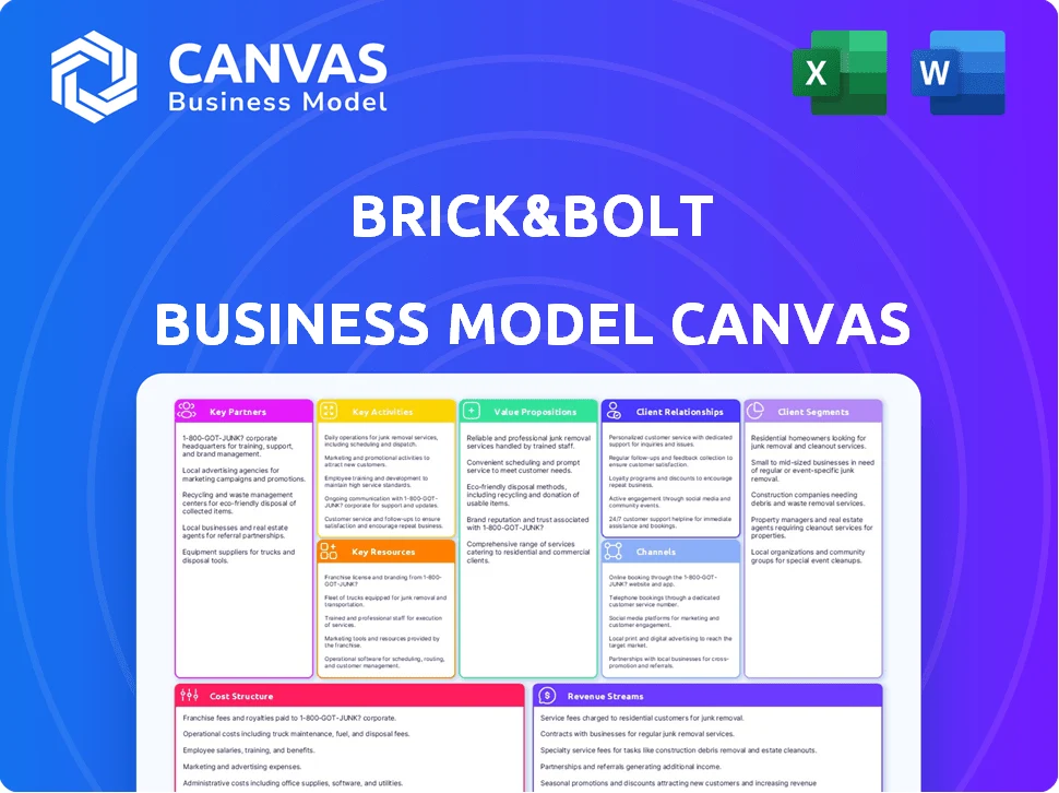 BRICK&BOLT BUSINESS MODEL CANVAS TEMPLATE RESEARCH