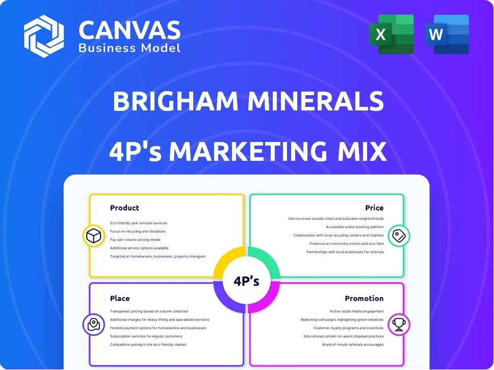 BRIGHAM MINERALS MARKETING MIX TEMPLATE RESEARCH