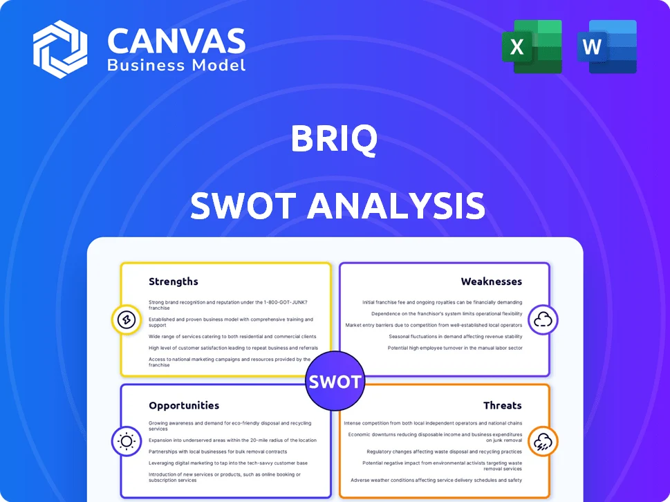 BRIQ SWOT ANALYSIS TEMPLATE RESEARCH