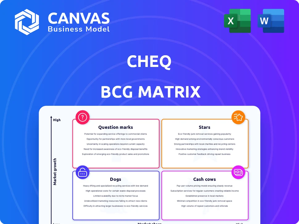 CHEQ BCG MATRIX TEMPLATE RESEARCH