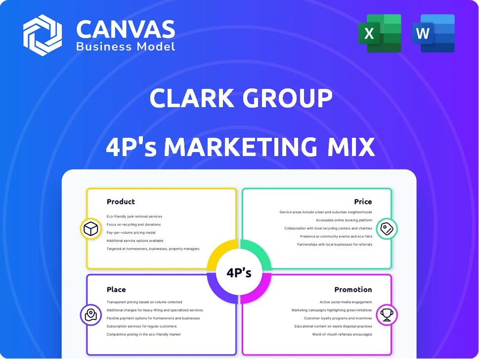 CLARK GROUP MARKETING MIX TEMPLATE RESEARCH