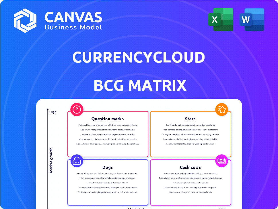 CURRENCYCLOUD BCG MATRIX TEMPLATE RESEARCH