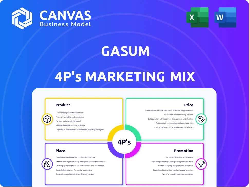 GASUM MARKETING MIX TEMPLATE RESEARCH