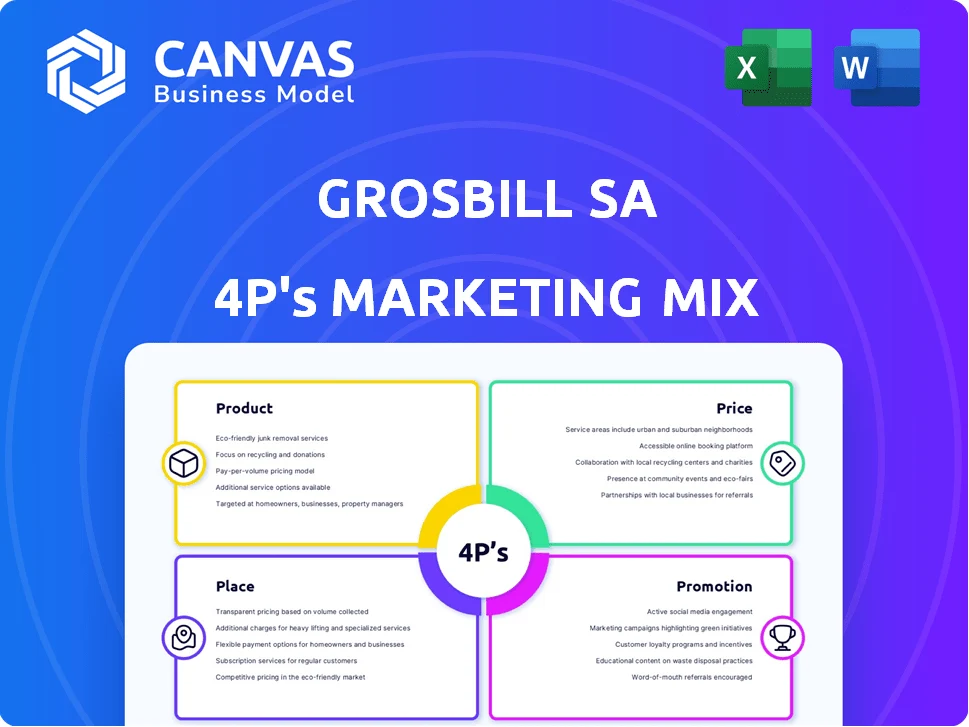 GROSBILL SA MARKETING MIX TEMPLATE RESEARCH