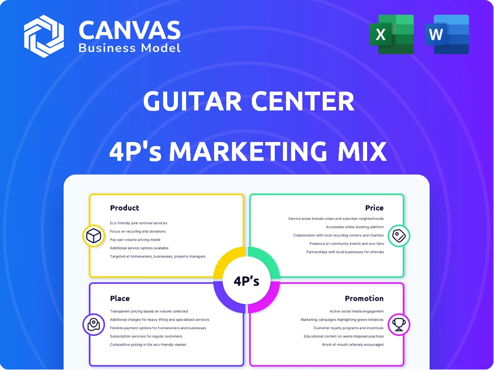 GUITAR CENTER MARKETING MIX TEMPLATE RESEARCH