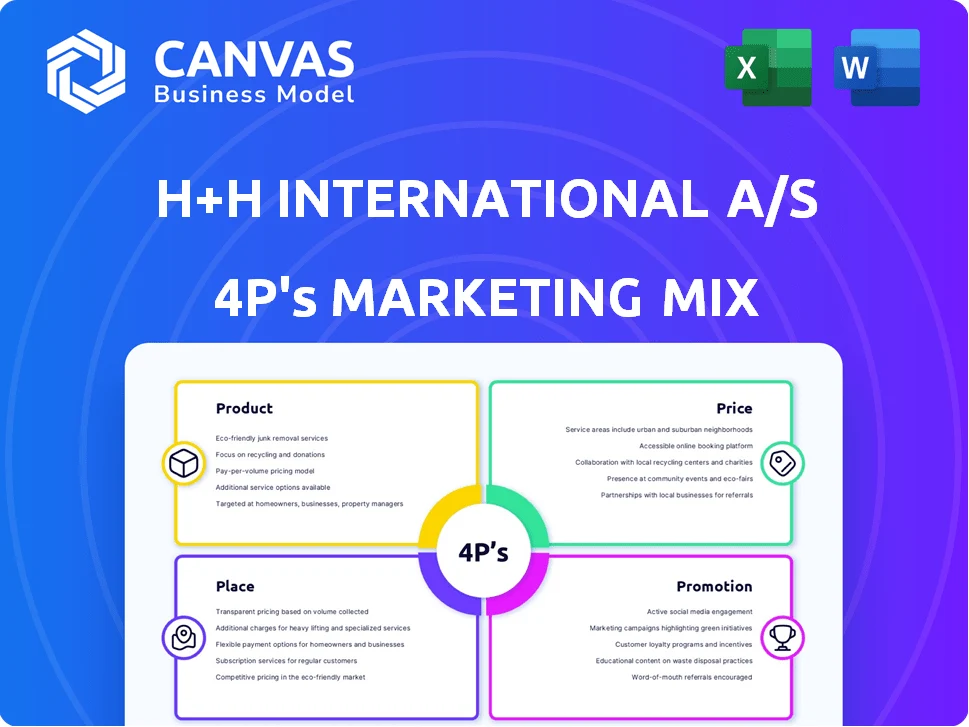 H+H INTERNATIONAL A/S MARKETING MIX TEMPLATE RESEARCH