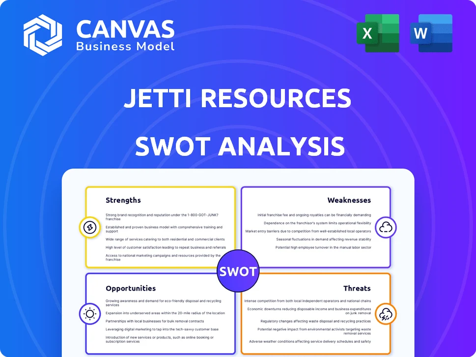 JETTI RESOURCES SWOT ANALYSIS TEMPLATE RESEARCH