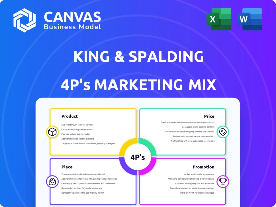 KING & SPALDING MARKETING MIX TEMPLATE RESEARCH