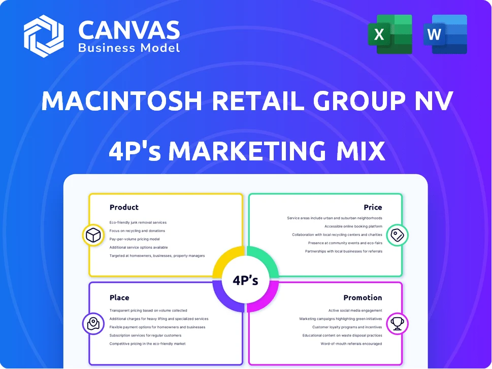 MACINTOSH RETAIL GROUP NV MARKETING MIX TEMPLATE RESEARCH