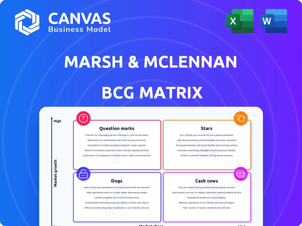 MARSH & MCLENNAN COMPANIES BCG MATRIX TEMPLATE RESEARCH