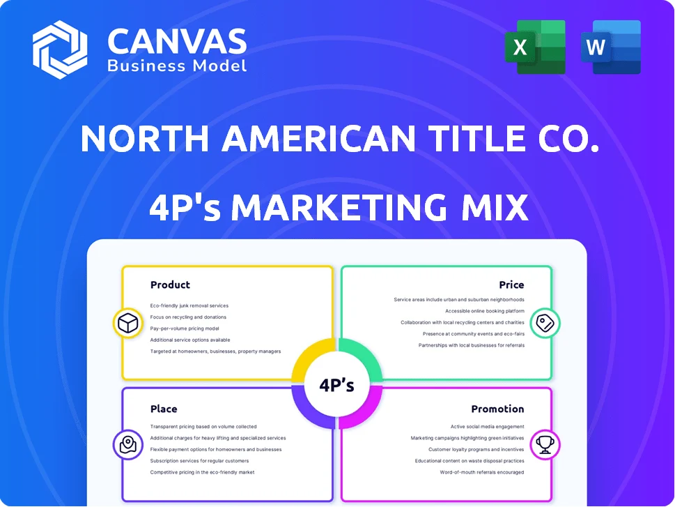 NORTH AMERICAN TITLE CO. MARKETING MIX TEMPLATE RESEARCH