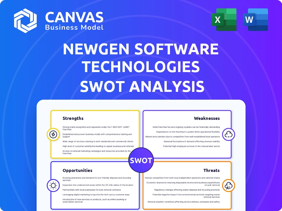 NEWGEN SOFTWARE TECHNOLOGIES SWOT ANALYSIS TEMPLATE RESEARCH