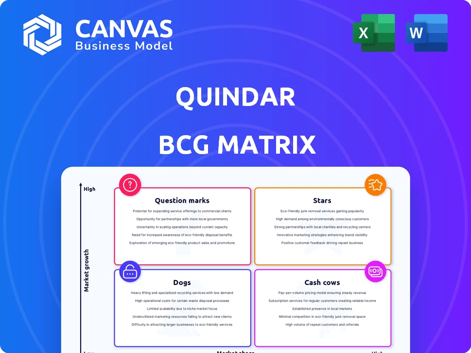 QUINDAR BCG MATRIX TEMPLATE RESEARCH