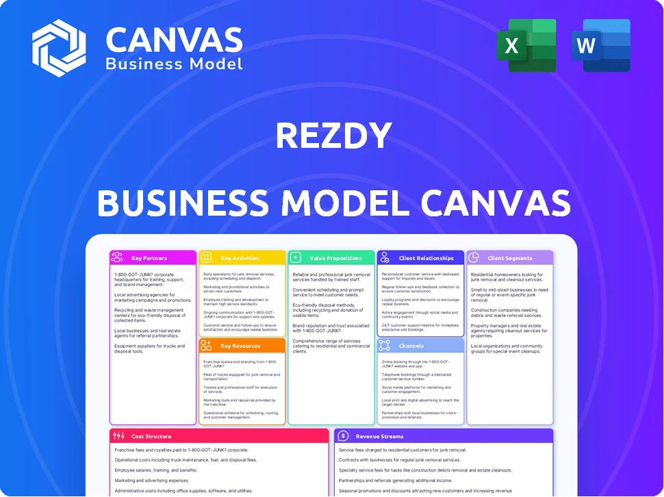 REZDY BUSINESS MODEL CANVAS TEMPLATE RESEARCH