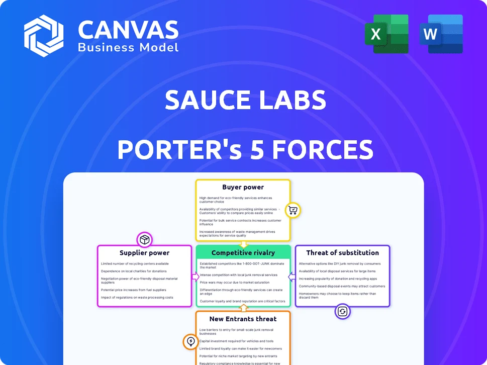 SAUCE LABS PORTER'S FIVE FORCES TEMPLATE RESEARCH