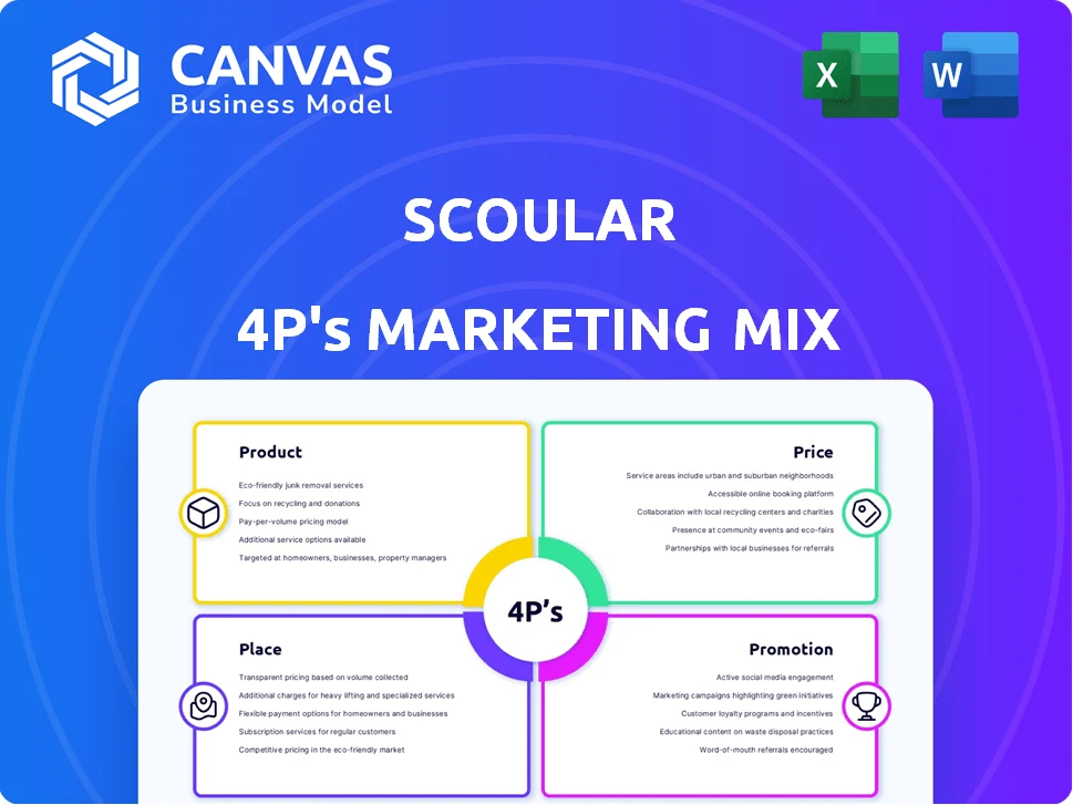 SCOULAR MARKETING MIX TEMPLATE RESEARCH