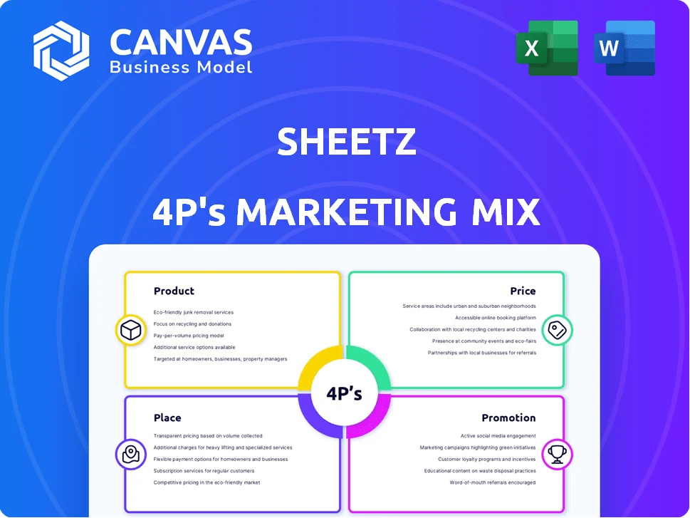 SHEETZ MARKETING MIX TEMPLATE RESEARCH